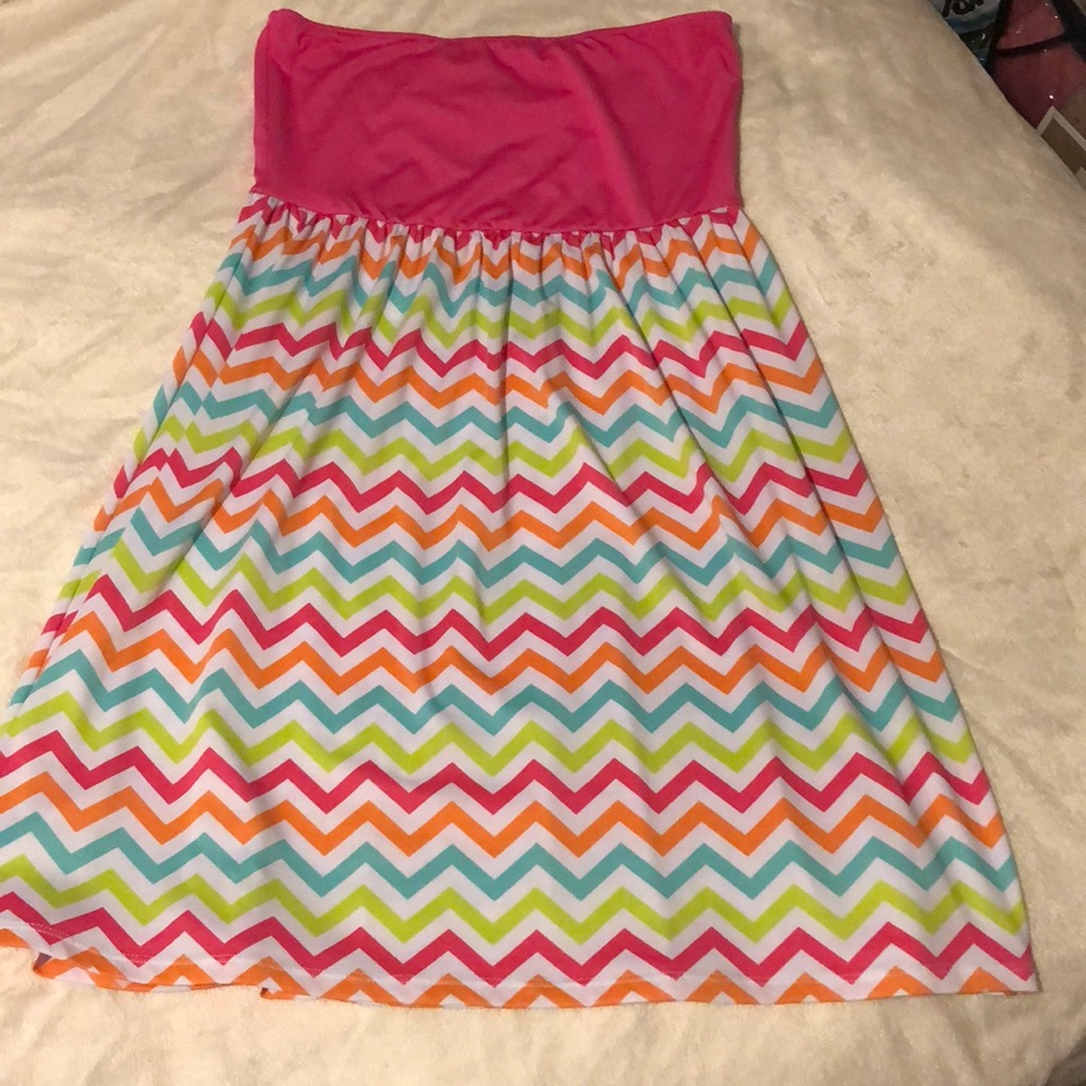 Strapless summer dress